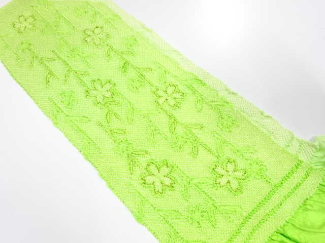 正絹　振袖用　絞り　帯揚げ